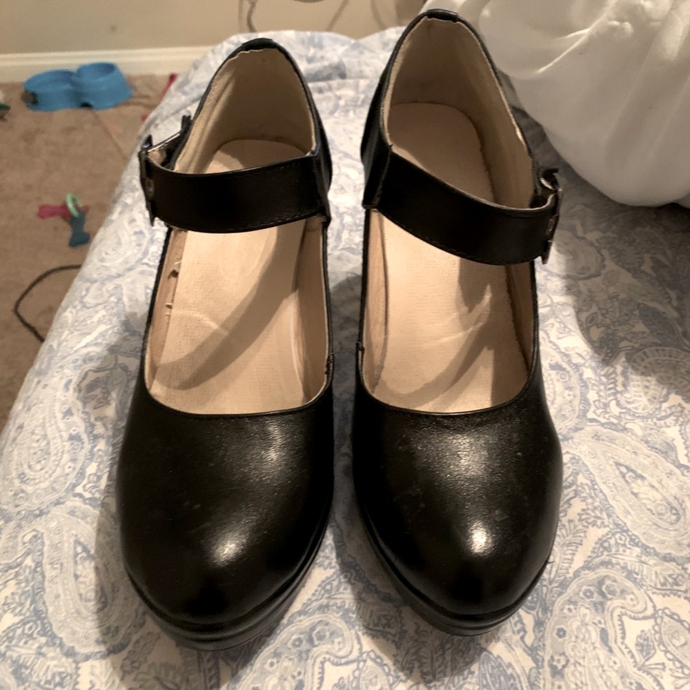 Black high heels